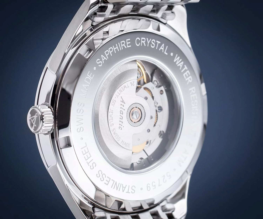 Часы Atlantic Worldmaster 1888 52759.41.51SM — металл сталь, Швейцария