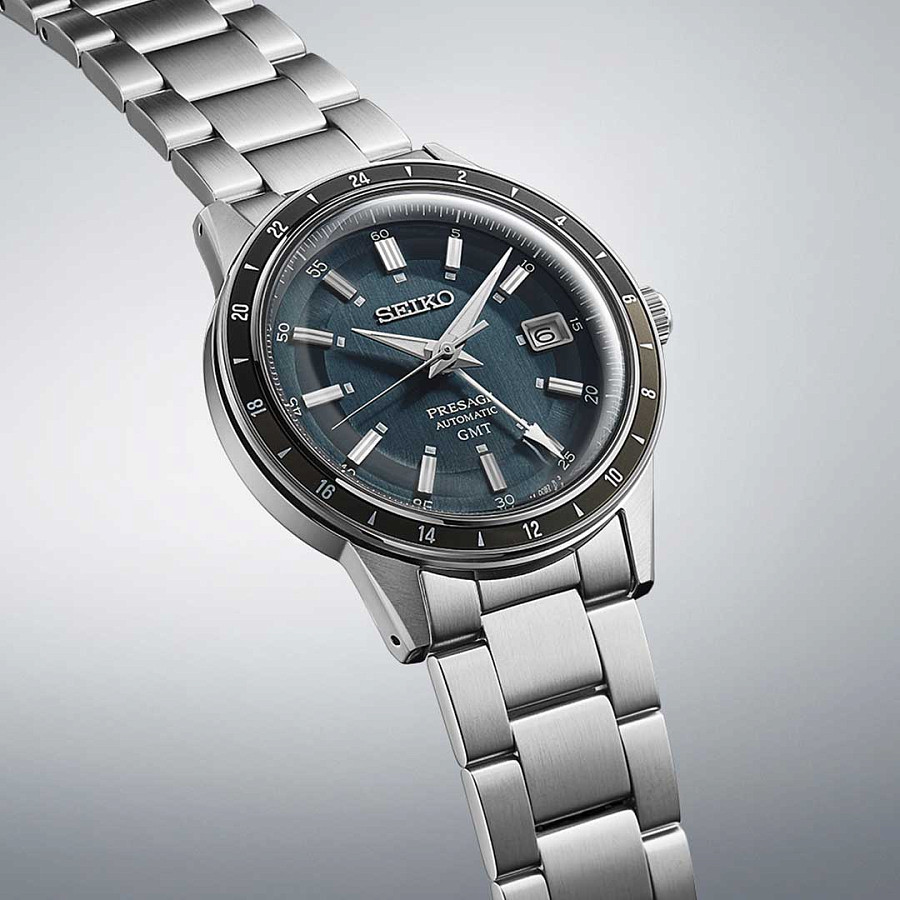 Часы Seiko Presage SSK009J1 — синий, сталь металл