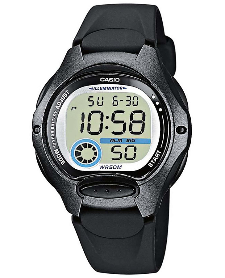 Часы Casio Collection LW-200-1B — женские, голубой