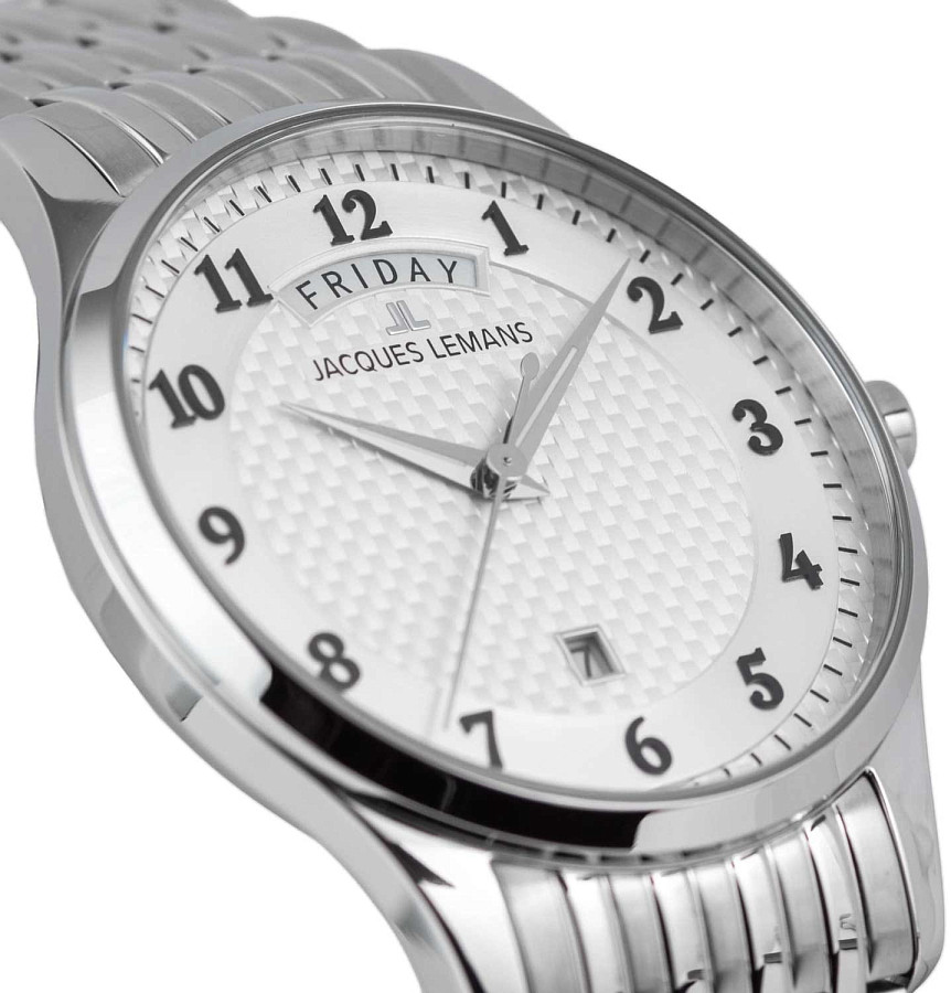 Часы Jacques Lemans London 1-2193P — металл сталь, Австрия