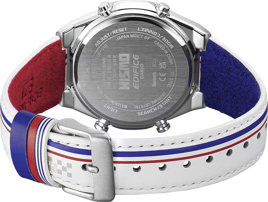 Часы Casio Edifice ECB-S10NIS-7A — мужские, кожаный
