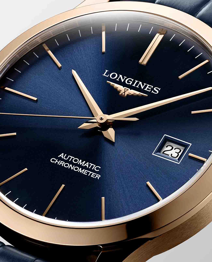 Часы Longines Record Collection L2.820.8.92.2 — металл золото, Швейцария