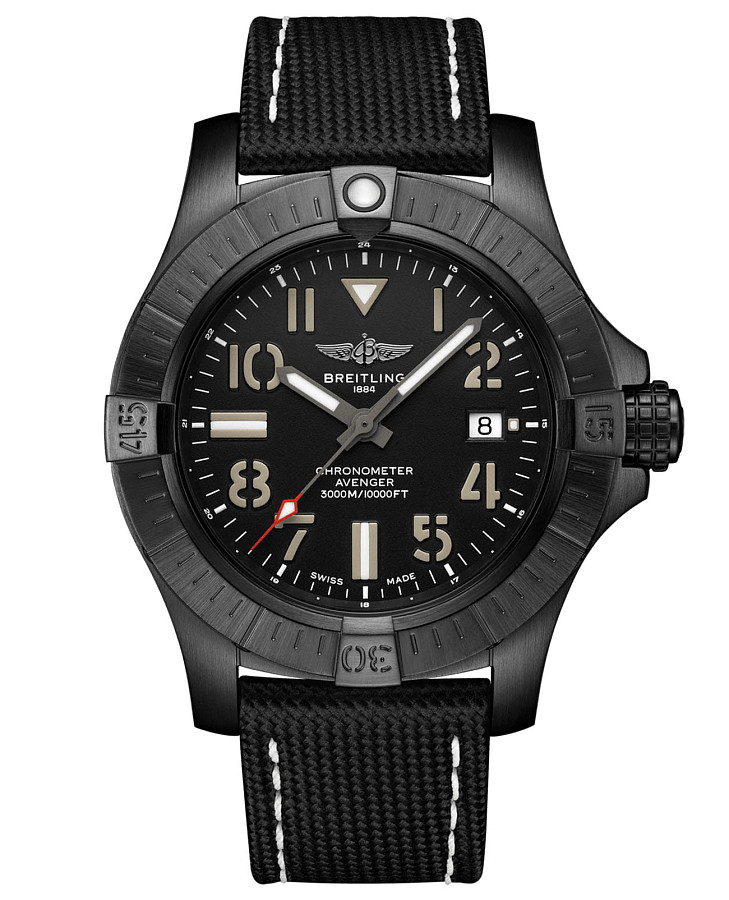 Часы Breitling Avenger Automatic 45 Seawolf Night Mission V17319101B1X2 — мужские, черный