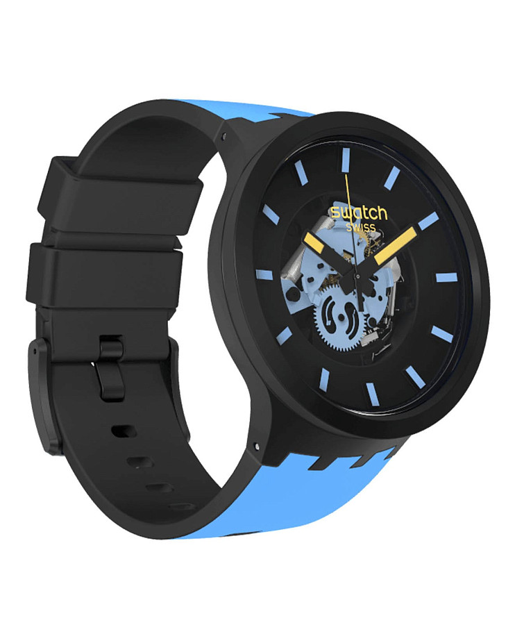 Часы Swatch Big Bold Bioceramic Lacquered SB03B108 — кварцевые, биокерамика