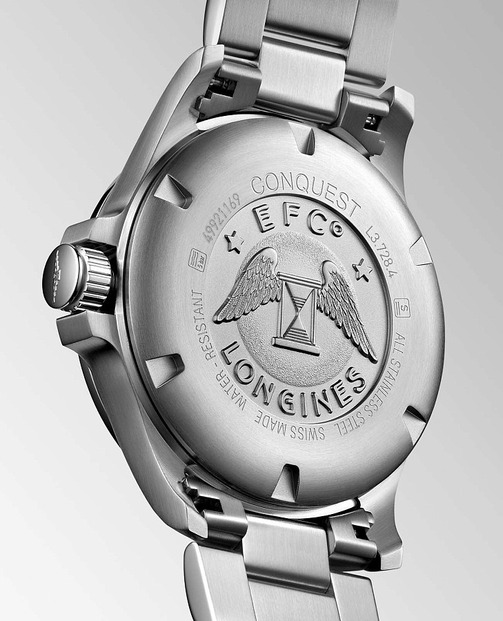 Часы Longines Conquest V.H.P. L3.728.4.76.6 — нержавеющая сталь, мужские