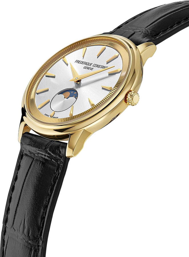 Часы Frederique Constant Classics Moneta Moonphase FC-206S3S5 — серебристый, металл сталь