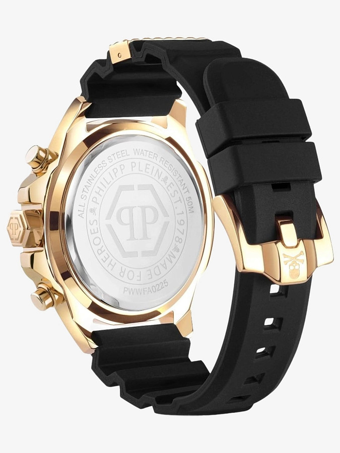 Часы Philipp Plein The $kull Chrono PWWFA0225 — кварцевые, сталь металл