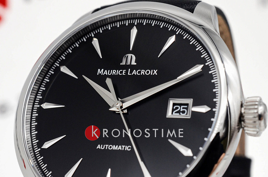 Часы Maurice Lacroix 1975 756008-SS001-330-2 — мужские, кожаный