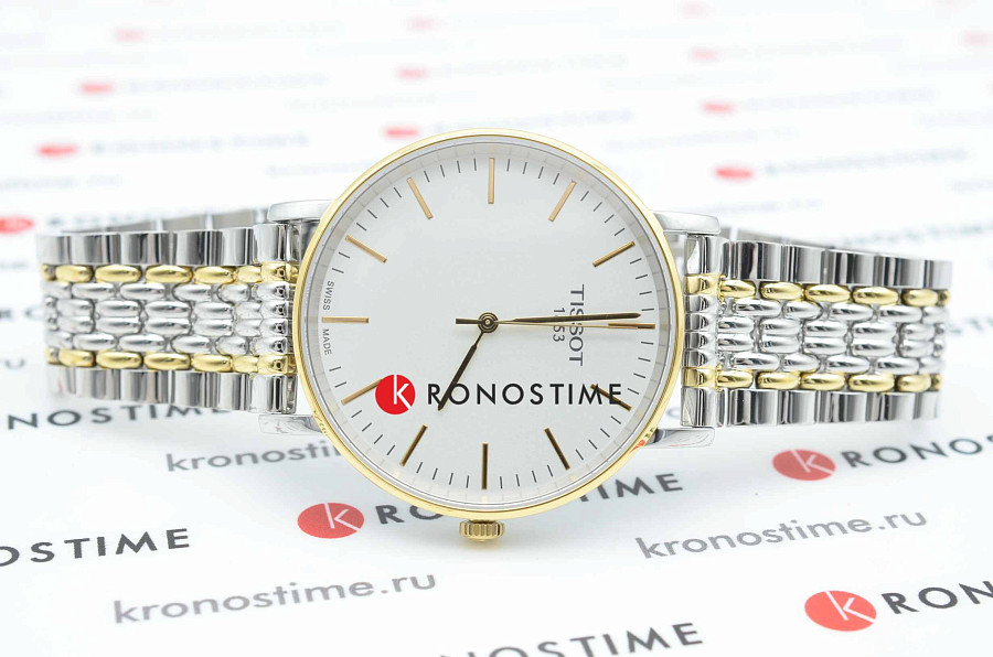 Часы Tissot Everytime Medium T109.410.22.031.00 — мужские, сталь c pvd покрытием