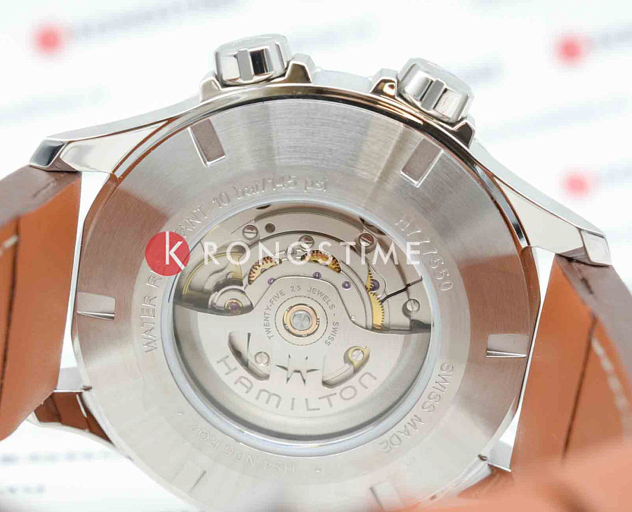 Часы Hamilton Khaki Aviation X-Wind Day Date Auto Chrono H77755533 — кожаный, мужские