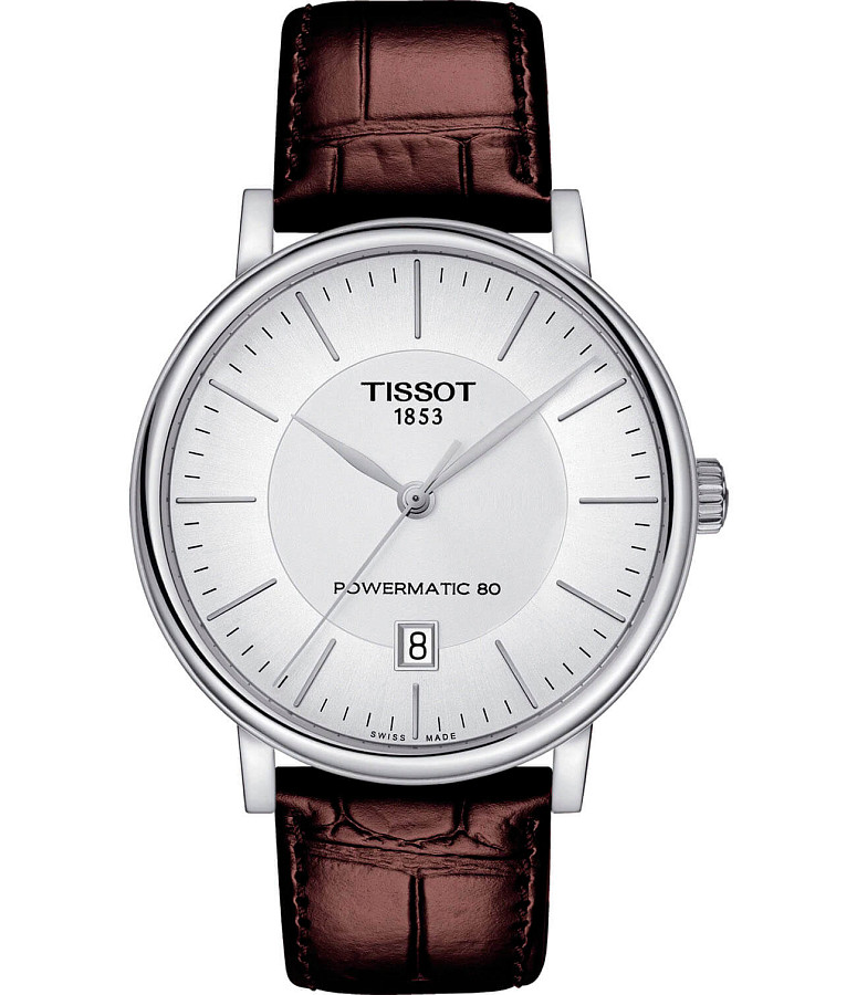 Часы Tissot Carson Premium Powermatic 80 T122.407.16.031.00 — мужские, белый