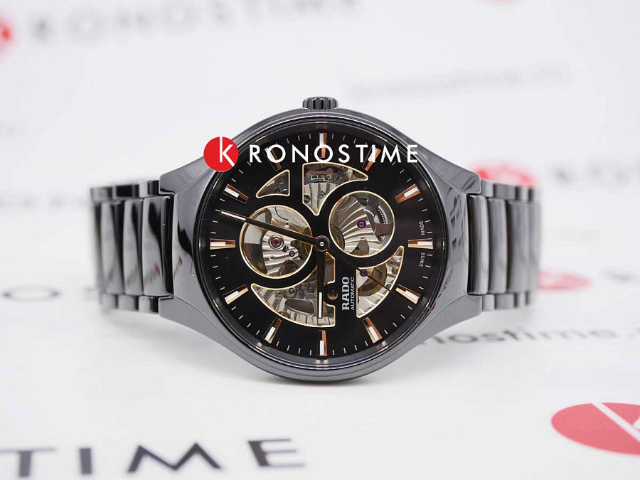 Часы Rado True Round Open Heart R27107172 — механические, керамика