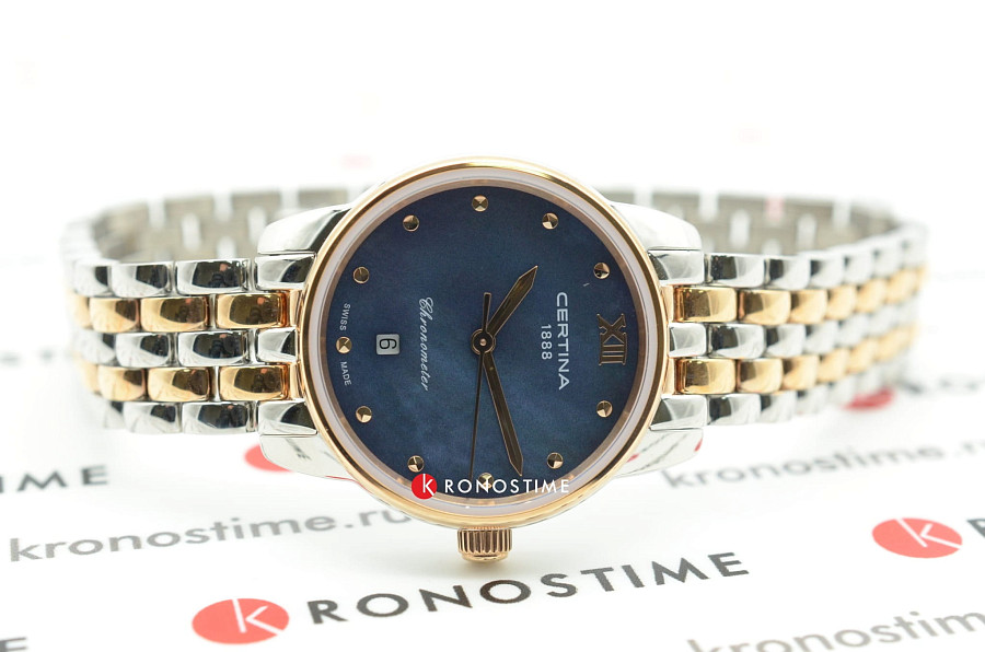 Часы Certina DS-8 Lady C033.051.22.128.00 — сталь c pvd покрытием, женские