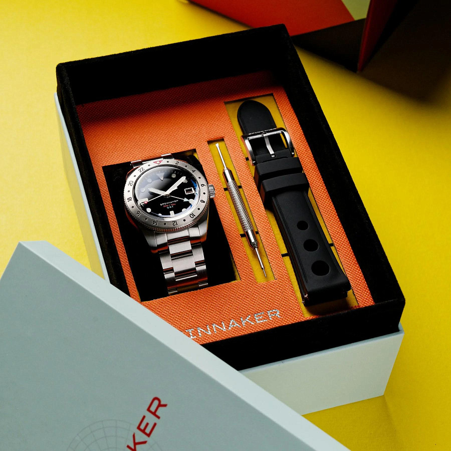 Часы Spinnaker Croft 3912 Gmt Automatic Limited Edition SP-5130-11 — мужские, нержавеющая сталь