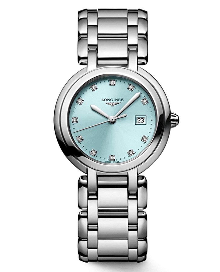 Часы Longines PrimaLuna L8.122.4.90.6 — женские, голубой