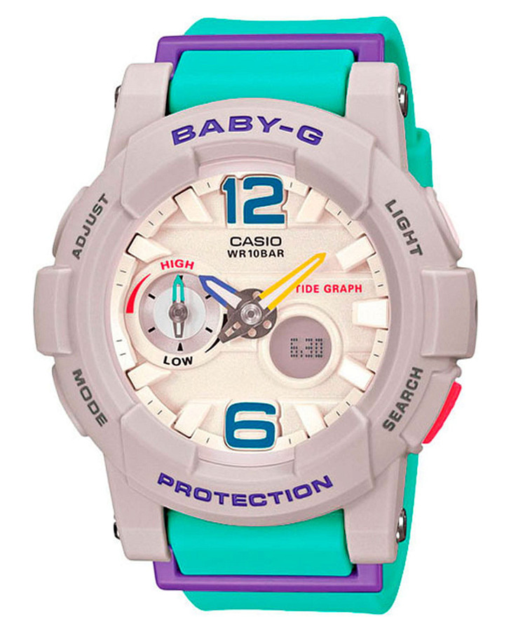 Часы Casio Baby-G BGA-180-3BDR — женские, бежевый