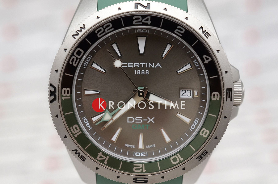 Часы Certina DS-X GMT C047.452.17.081.00 — кварцевые, металл сталь