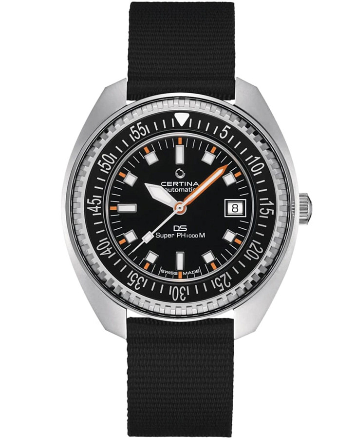 Часы Certina DS SUPER PH1000M C024.907.18.051.00 — черный, механические