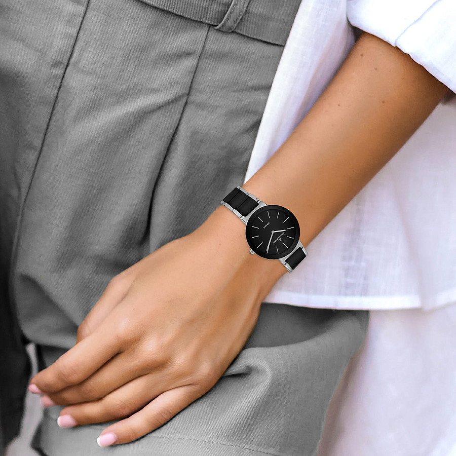 Часы Jacques Lemans High Tech Ceramic 42-7A — кварцевые, сталь металл
