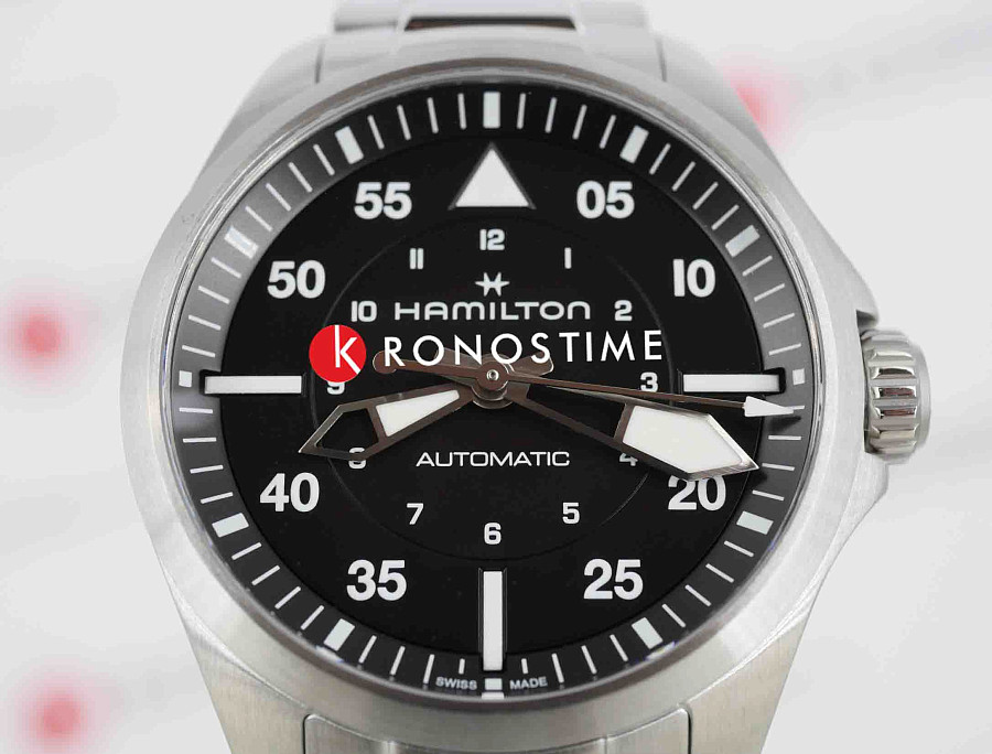 Часы Hamilton Khaki Aviation Pilot Auto H76215130 — сталь металл, Швейцария