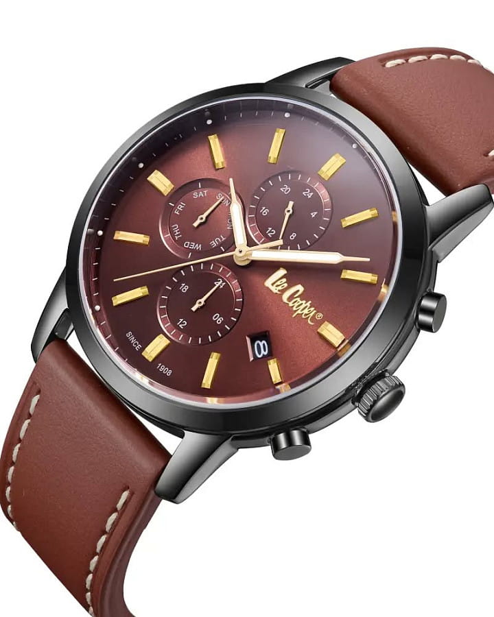 Часы Lee Cooper LC08085.044 — кварцевые, суперметалл металл