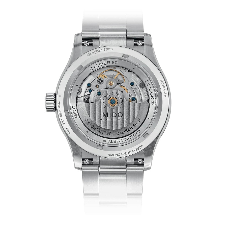Часы Mido Multifort M Chronometer M038.431.11.097.00 — механические, металл сталь