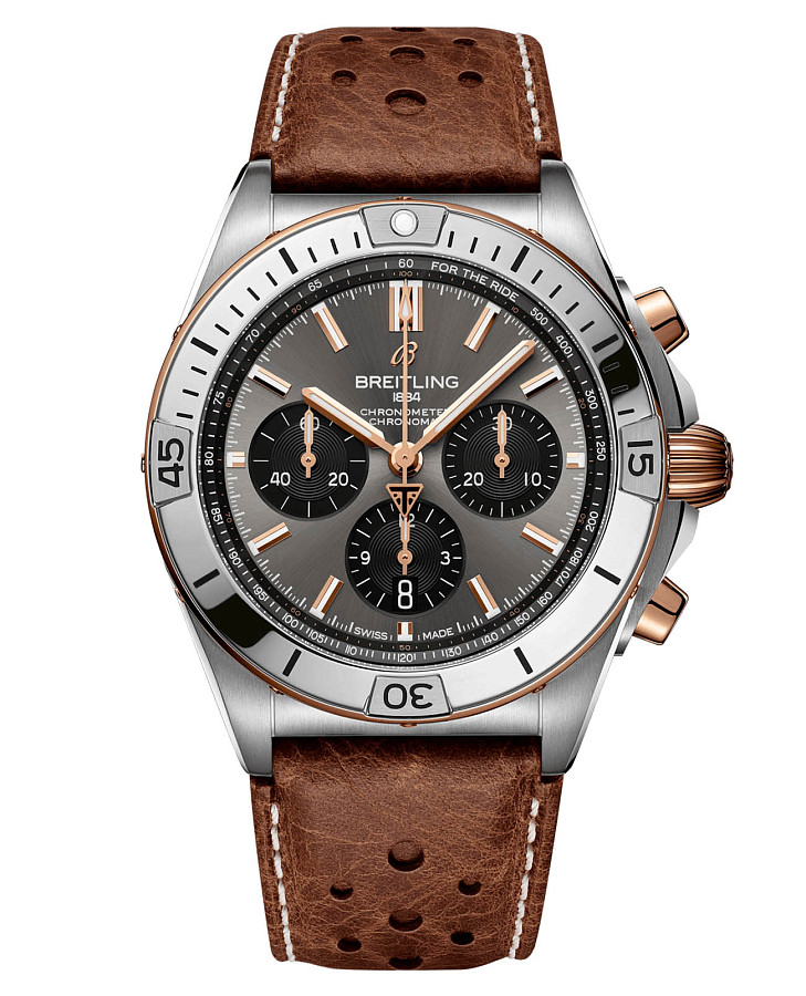 Часы Breitling Chronomat B01 42 Triumph TB0134101M1X1 — мужские, серый