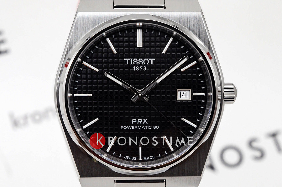 Часы Tissot PRX Powermatic 80 T137.407.11.051.00 — Швейцария, механические