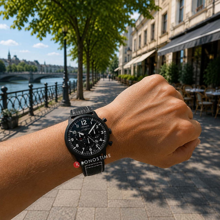 Часы Adriatica Classic Chronograph A8261.B224CH — кварцевые, сталь металл