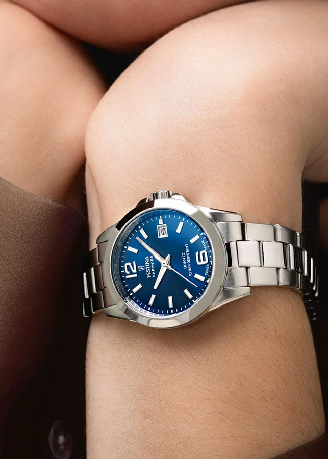 Часы Festina Swiss Made F20049/5 — кварцевые, сталь металл