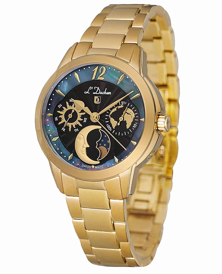 Часы L'Duchen Celeste D 857.20.31 — кварцевые, металл сталь