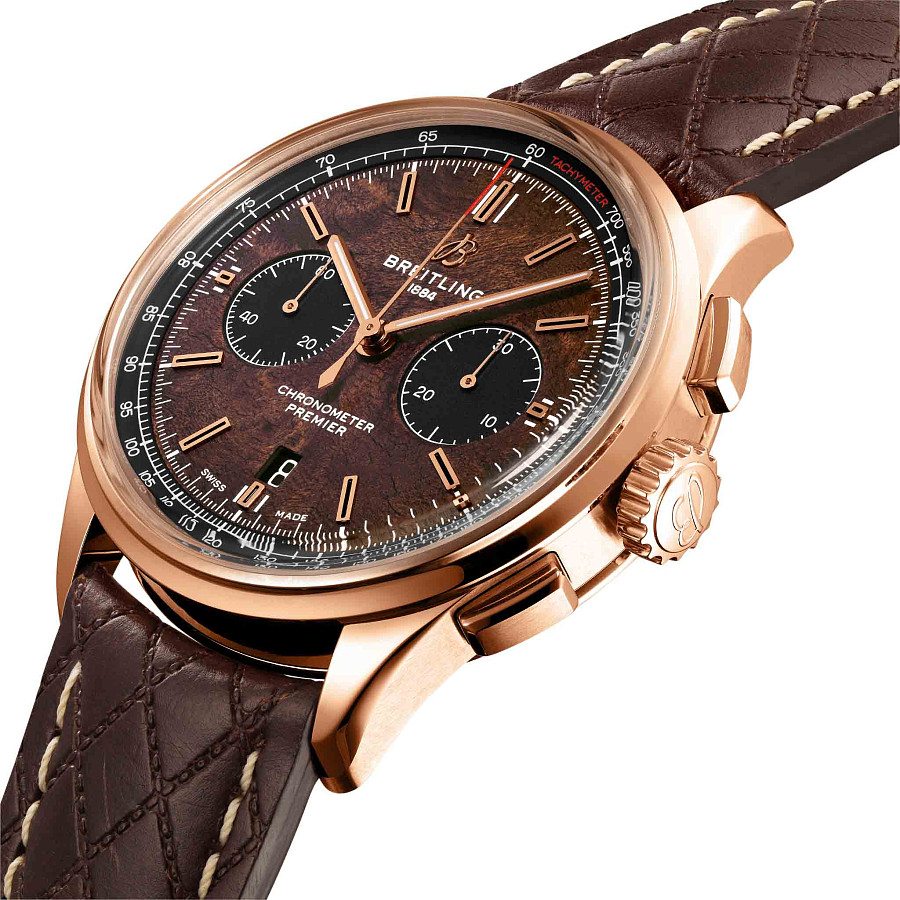 Часы Breitling Premier B01 Chronograph 42 Bentley Centenary Limited Edition RB01181A1Q1X1 — механические, золото металл