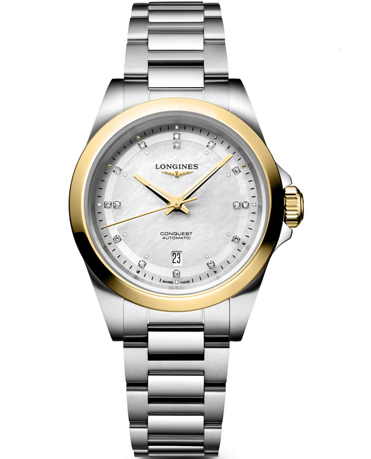 Часы Longines Conquest 30 mm L3.320.5.80.6 — женские, серебристый
