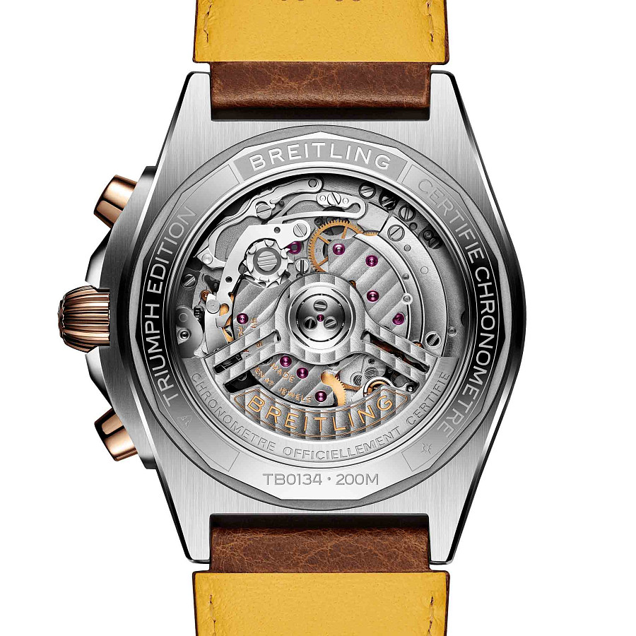 Часы Breitling Chronomat B01 42 Triumph TB0134101M1X1 — кожаный, мужские