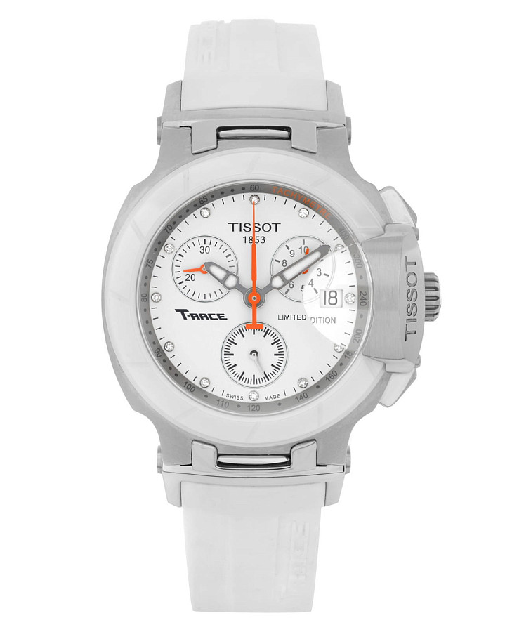 Часы Tissot T-Sport T-Race Quartz Chronograph T048.217.27.016.00 — женские, белый