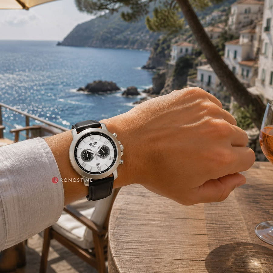 Часы Casio Collection Beside BMS-500L-7A — кварцевые, сталь металл