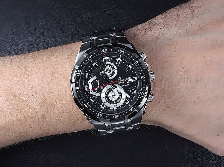 Часы Casio Edifice EFR-539D-1A — мужские, нержавеющая сталь