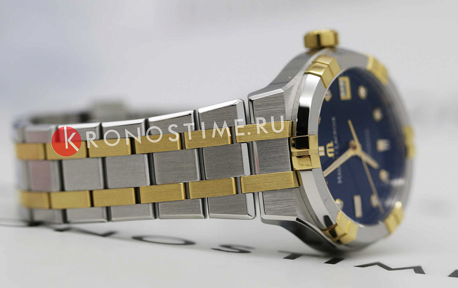 Часы Maurice Lacroix Aikon Automatic AI6006-PVY13-450-1 — синий, металл сталь