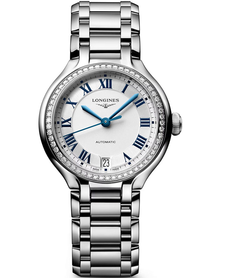 Часы Longines PrimaLuna L8.124.0.71.6 — женские, серебристый