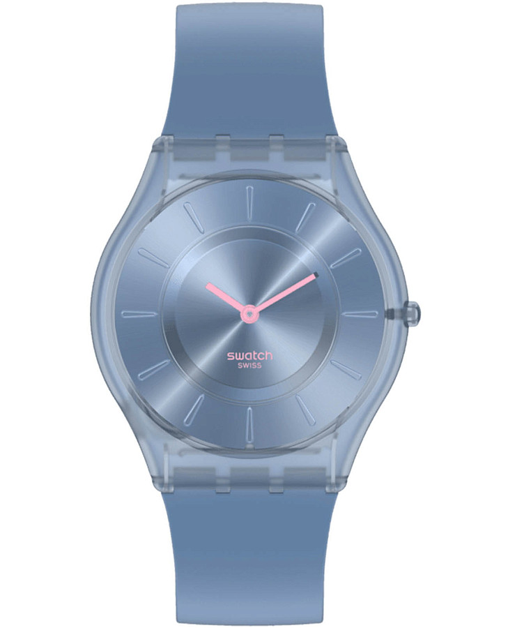 Часы Swatch Skin Classic Biosourced SS08N100-S14 — женские, голубой