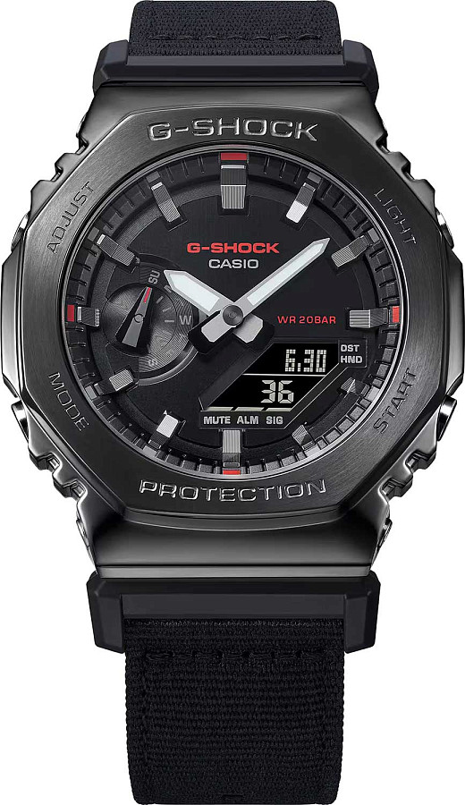 Часы Casio G-Shock GM-2100CB-1ADR (GM-2100CB-1A) — черный, сталь металл