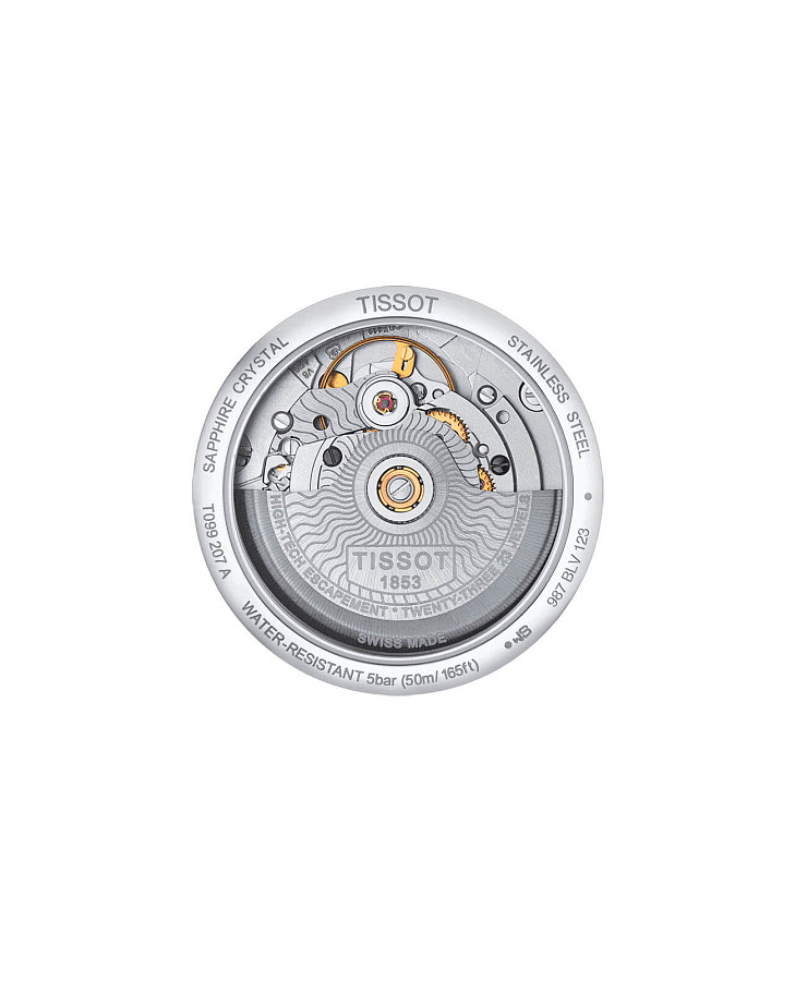 Часы Tissot Chemin des Tourelles Powermatic 80 Lady T099.207.16.116.00 — сталь металл, Швейцария