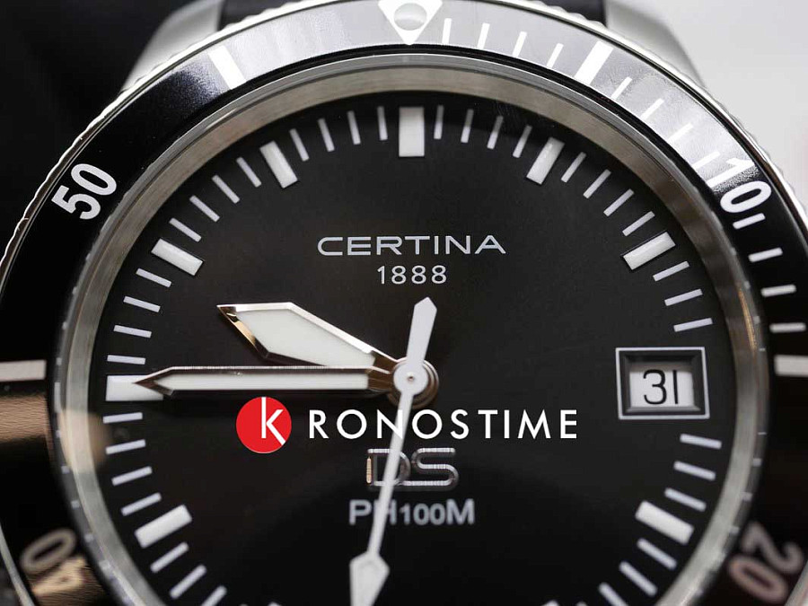 Часы Certina DS PH100M Gent C044.410.17.050.00 — черный, сталь металл