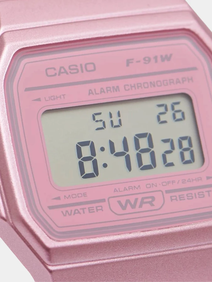 Часы Casio Collection F-91WS-4EF — женские, розовый