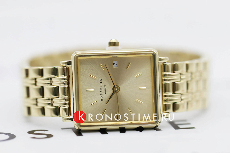 Часы Rosefield The Boxy XS QCGSG-Q048 — сталь c pvd покрытием, женские