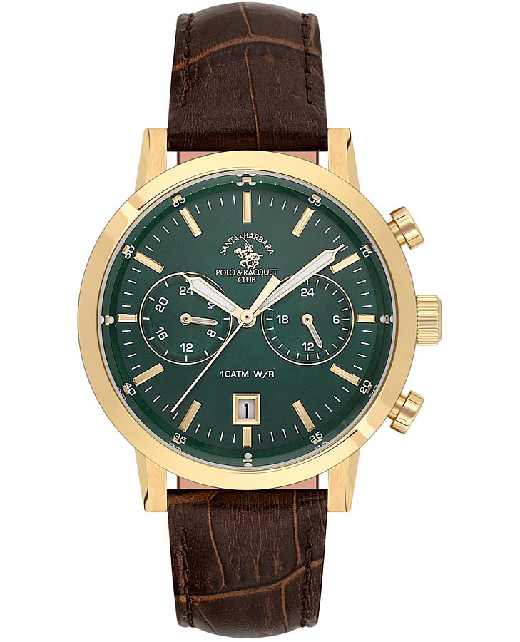 Часы Santa Barbara Polo & Racquet Club Legend SB.1.10586-4 — мужские, зеленый