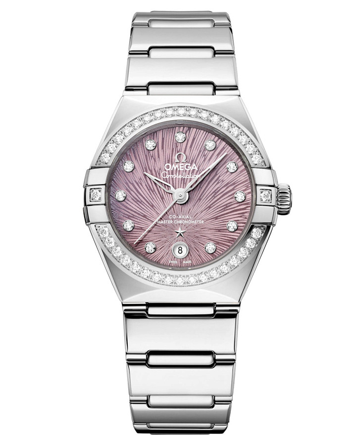 Часы Omega Constellation 131.15.29.20.60.001 — женские, фиолетовый