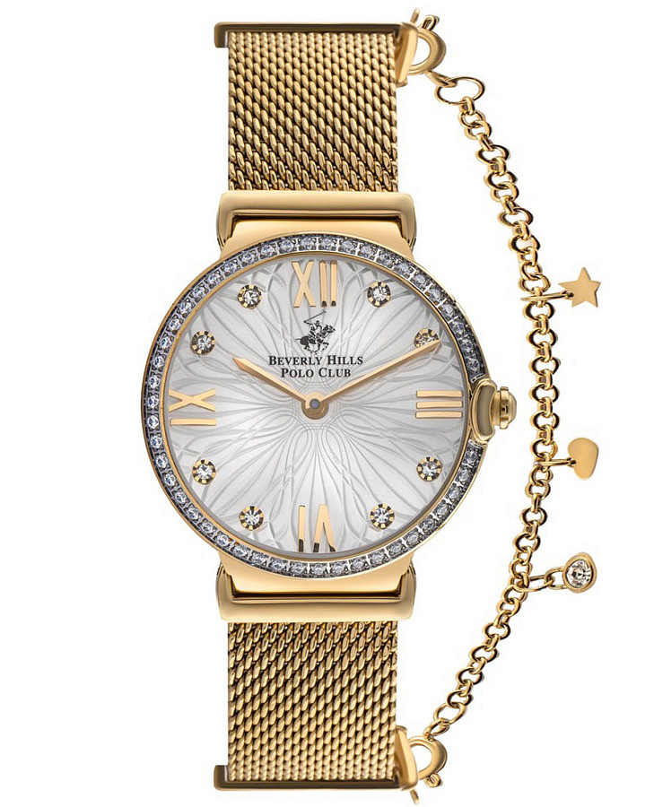 Часы Beverly Hills Polo Club BP3363C.130 — женские, серебристый