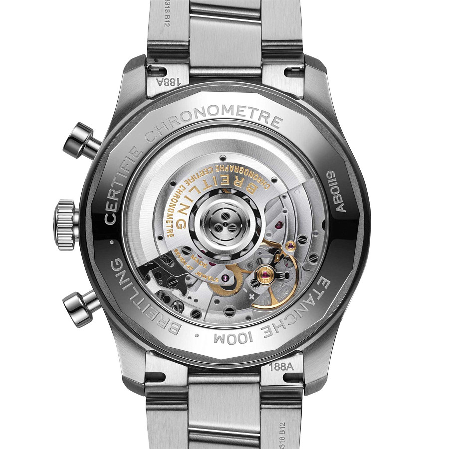 Часы Breitling Aviator 8 B01 Chronograph 43 AB0119131B1A1 — нержавеющая сталь, мужские