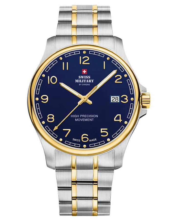 Часы Swiss Military by Chrono Сверхточные SM30200.21 — мужские, синий